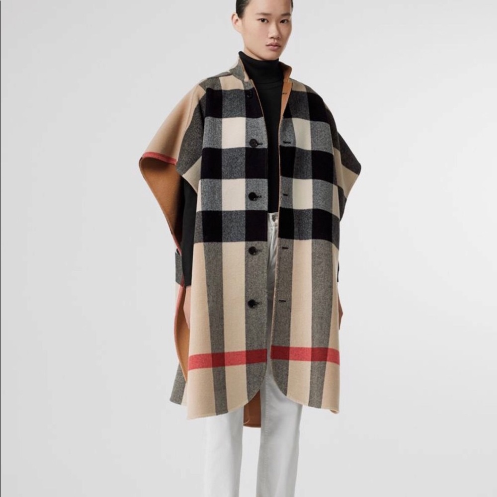 Reversible poncho by Burberry